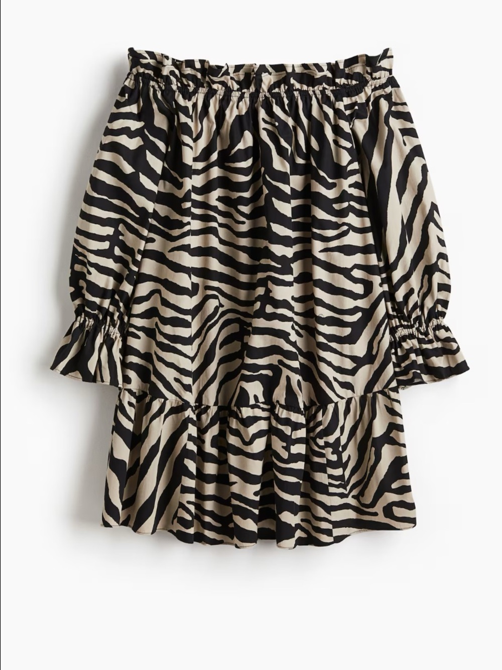 OFF-THE-SHOULDER POPLIN
DRESS